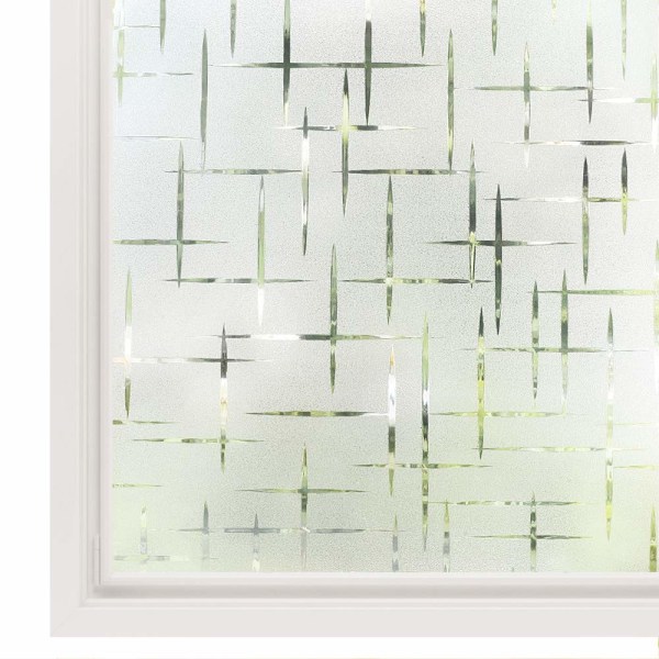 Frosted Static Window Film Cross Pattern 45x200cm