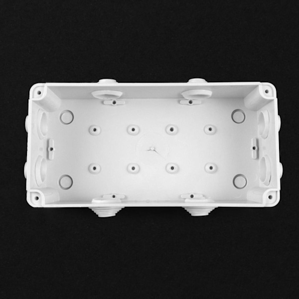 Kopplingsdosa, IP65 i ABS-plast, extern vattentät, Vit, 200 x 100 x 70 mm