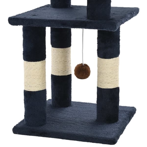 vidaXL Klorestativ til katt med sisalstolper 65 cm blå Blue blue