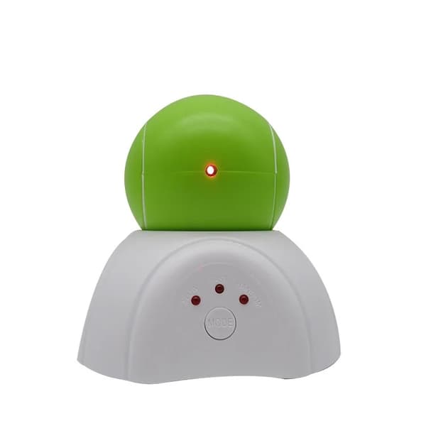 360-graders roterande boll laser kattleksaker green