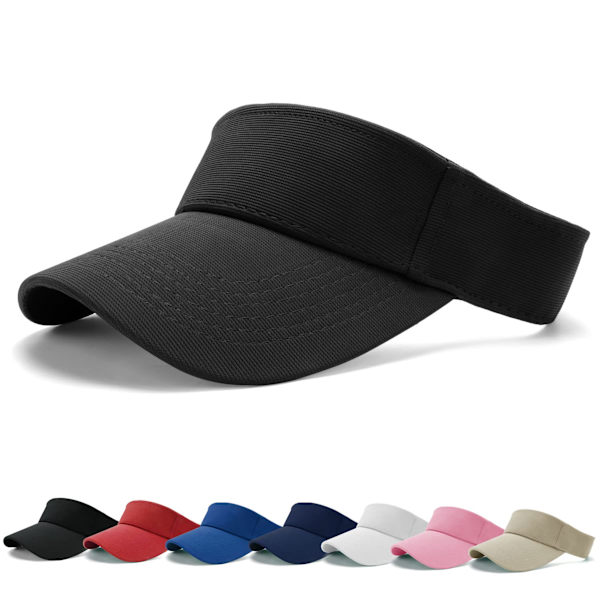 Solskærm Kasket - Dame Hestehale Baseball Kasket, Vasket Udendørs Trucker Hat Almindelig Far Kasket, Justerbar Twill Golf Tennis Solskærm Hatte til Mænd