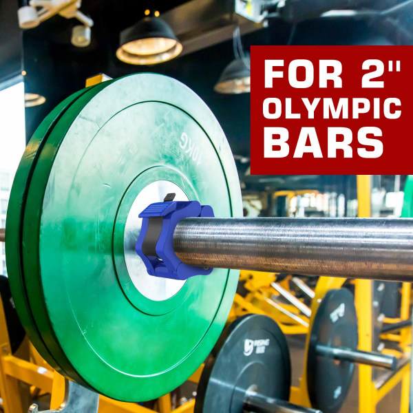 2 kpl Olympic Barbell Clamps -pannat