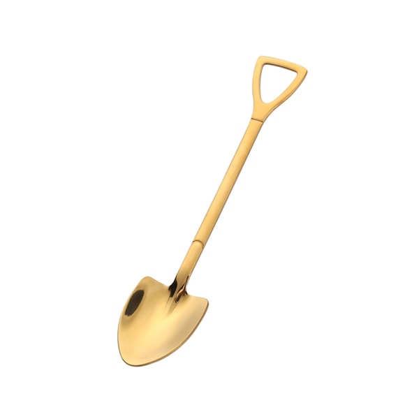 Rustfrit Stål Skovlformede Skeer, 2 stk. Teske (Guld)