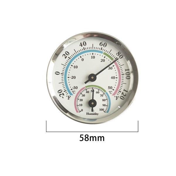 Termometer hygrometer, inomhus termometer och hygrometer (Färg)