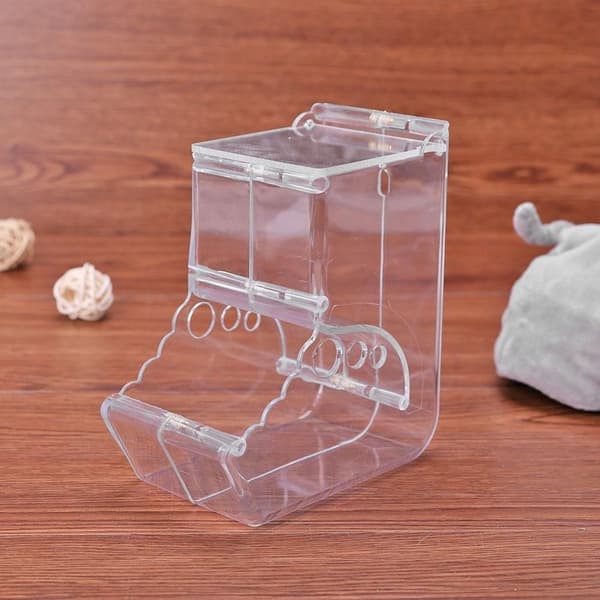 Perfekt Foderautomat til Gnavere - Holdbar Plastik Transparent transparent