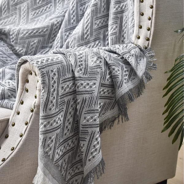Kast til Sofaer Stor Sofa Kast 3 Personer, Stereoskopisk Jacquard Vævet Alsidig Dekorativ Kast til Sofa, Sengetæppe og Settee 130*180cm