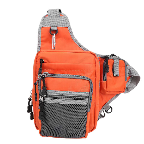 Orange Canvas Fiske Väska Midja för Utomhussporter Cykling och Bergsklättring