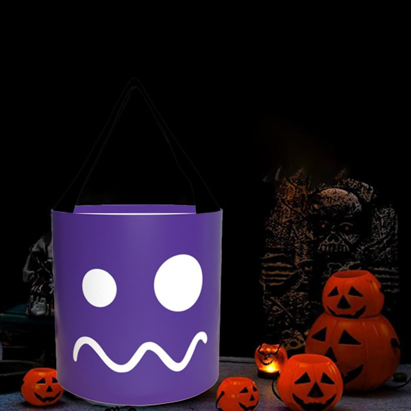 Halloween-karkkipussi - LED-valaistu uudelleenkäytettävä pussi kekkereille | Juhlatarvikkeet syntymäpäiväjuhliin, roolileikkeihin, esityksiin ja Halloween-juhliin