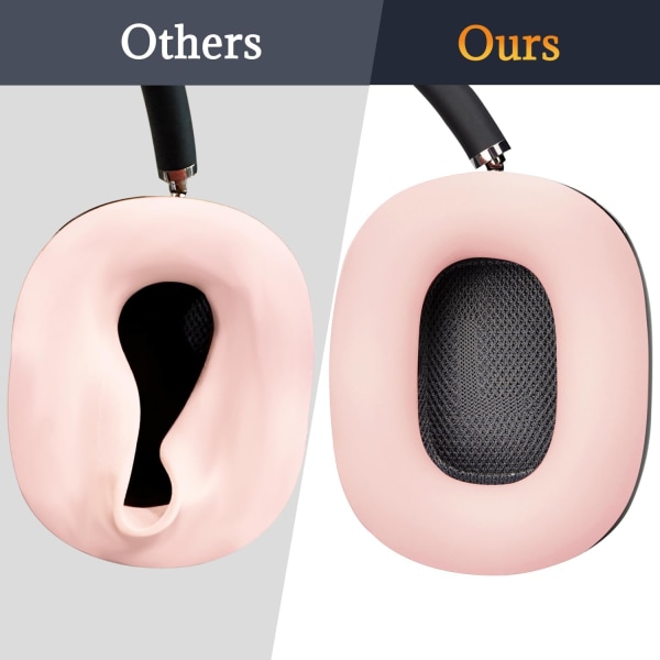 Silikoniset suojapehmusteet AirPods Max -kuulokkeille, hienkestävät, helposti pestävät, kestävät Pink