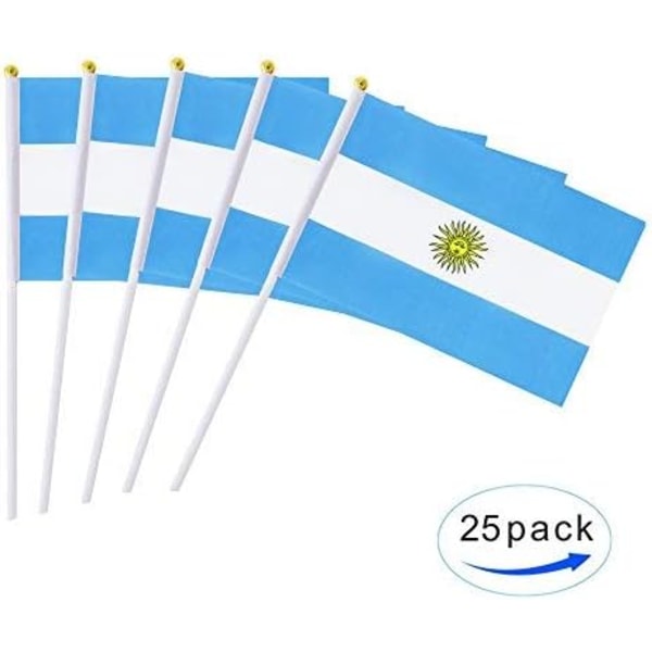 25 Pack Hand Hand Pieni Mini Lippu Argentiinan