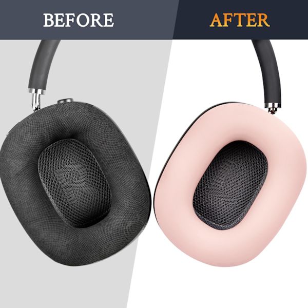 Beskyttende silikone ørepropper til AirPods Max, svedafvisende, let vaskbare, holdbare Pink