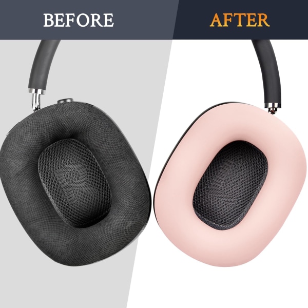 Silikoniset suojapehmusteet AirPods Max -kuulokkeille, hienkestävät, helposti pestävät, kestävät Pink