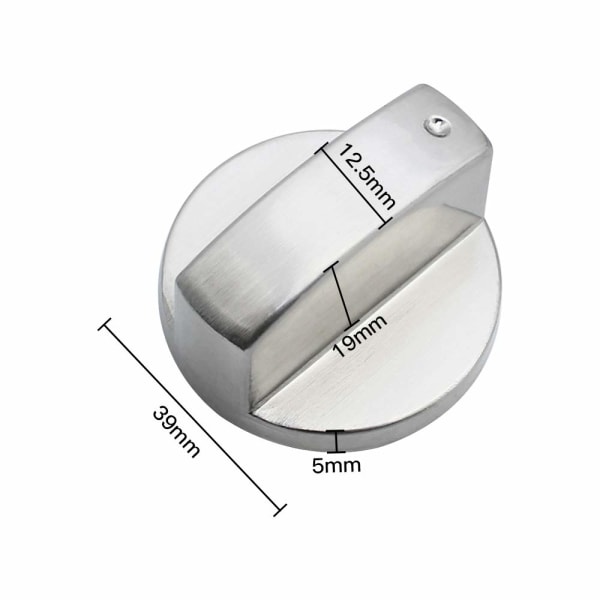 6st Universal Metallkontrollrattar Gasspisknopp 6mm Universal