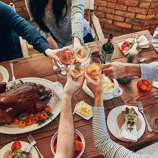 12 st – Servettringshållare för middag, årsdag, födelsedag, jul, middag med levande ljus, helgdag, festlig dukning, bordsdekoration