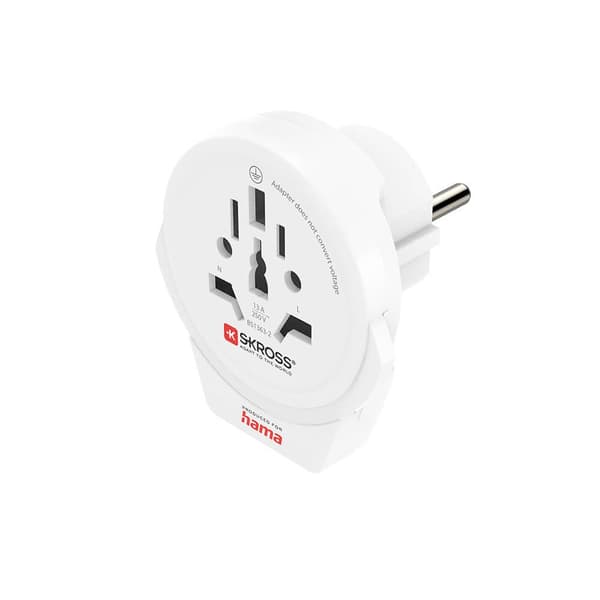 Rejseadapter Verden VERDEN-EU White