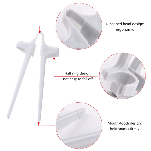 4 stk. fingerchopsticks (hvide)