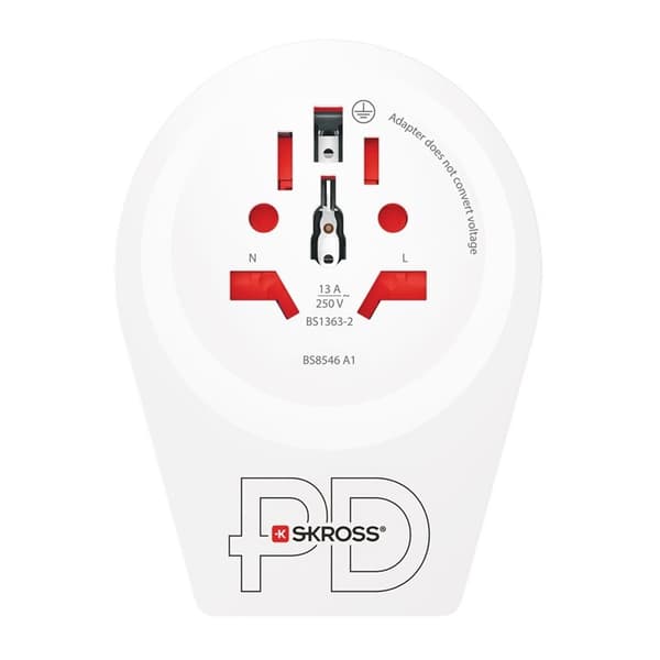 Verdensadapter - Verden til USA USB-C™ PD White 115