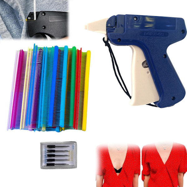 Snabb klädfixare, symaskin, quiltningshäftpistol, mikrosömspistol, mini-sömspistol för kläder, mikromärkningssömverktyg för kläder Blue