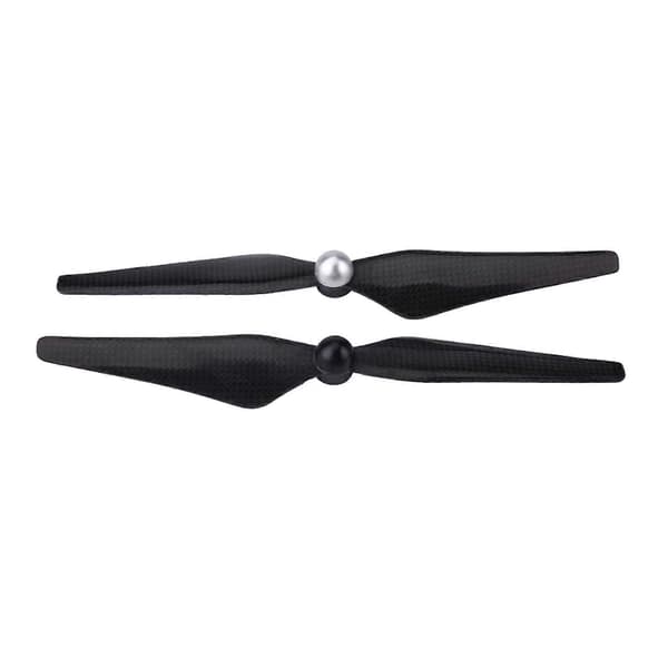 2 par sett 9450 karbonfiber propellblader tilbehør for DJI Phantom 2/3 (svart og sølv)