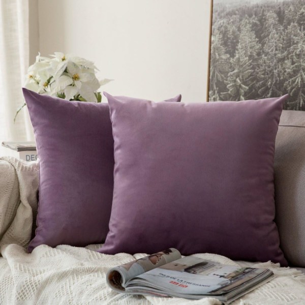 Kudde 45x45cm Kuddfodral för vardagsrum Soffa Sovrum Set om 2 för vardagen