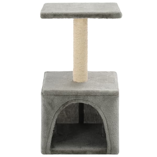 vidaXL Klorestativ til katt med sisalstolper 55 cm grå gray gray