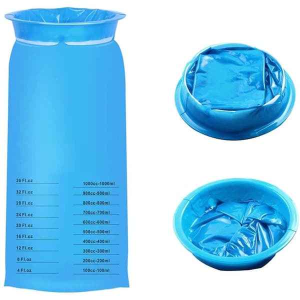 10-pack blåa spypåsar för bekvämare resor Blue blue