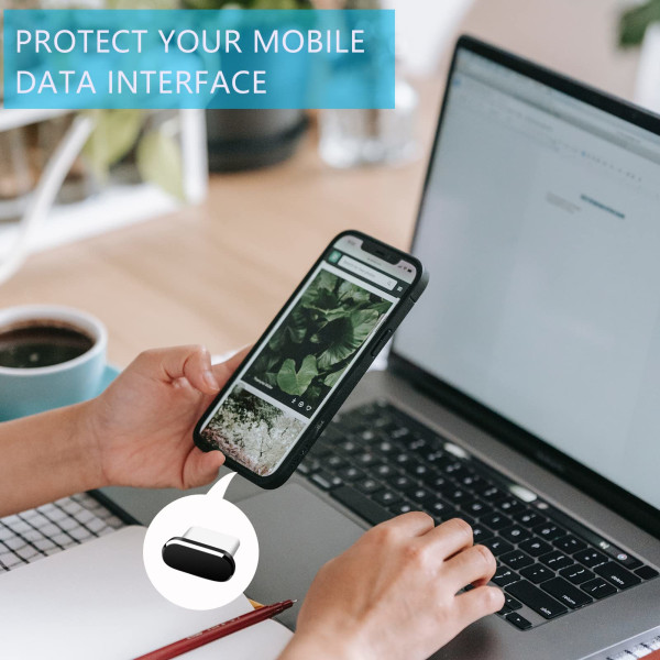 6 stk. anti-støvpropper, Type-C-telefonstikpropper, anti-støvpropper, kompatibel med Huawei Android til de fleste Type-C-smartphones og -tablets