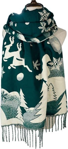 Jultema-sjal - Höst & Vinter (Grön)