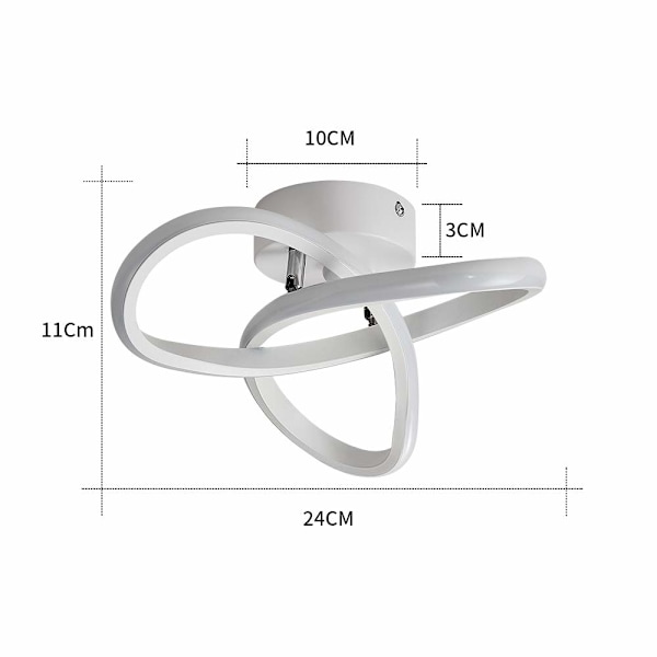 22W Moderne LED-taklampe, Blomsterformet taklampe
