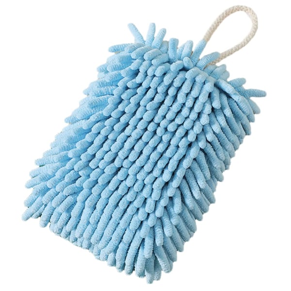 2 STK håndklær til kjøkken med hengende løkke (blå, 7,5 x 5 tommer)