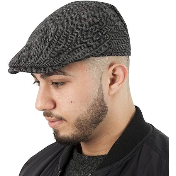 Mænds Tweed Flade Kasketter