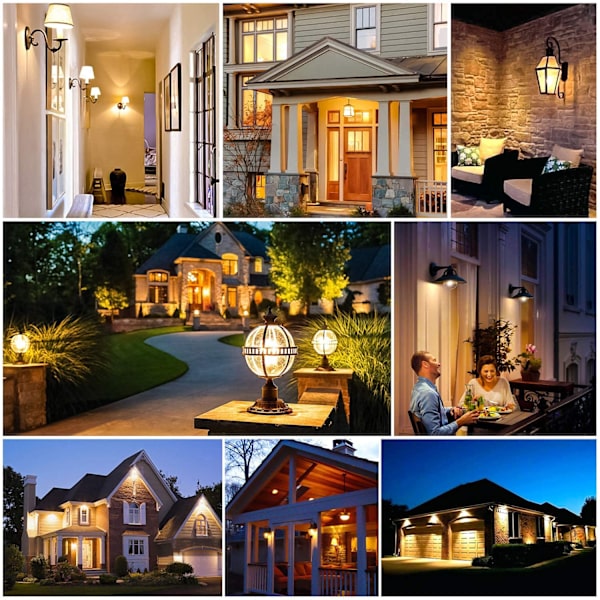 E27 LED 25W Varmvit 2700K, 360 Vinkel, Icke-Dimbar, Flimmerfri, E27 LED Majslampa, 2-pack