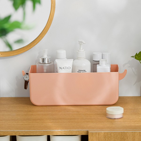 Sengebord Organizer Opbevaring til Sovesal Køjeseng Hylde (Pink)