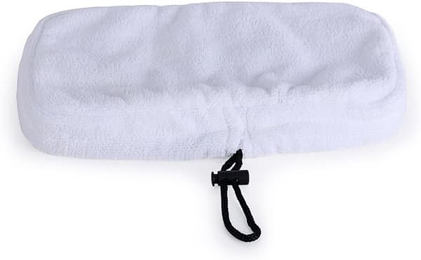 Sett med 5 stk. Universal Vaskbar Mikrofiber Dampmopp Erstatningsputer, 27 x 16cm (Hvit)