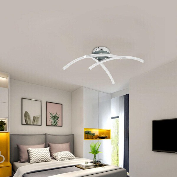 Moderne LED 3-lyskilde taklampe A85-265V - Hvit