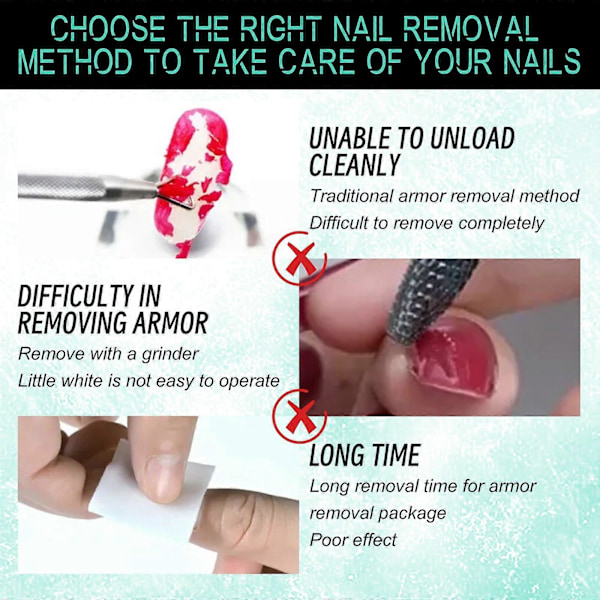 3 st Nagellacksremover Nagellackslim Nagellacksremover För Nagelsalonger