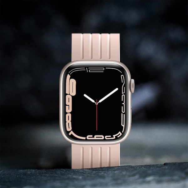 Silikoniranneke Yhteensopiva Apple Watch -hihnojen kanssa 38 mm 40 mm 41 mm DIY-suunnittelu Pehmeä Hengittävä Urheiluranneke iWatch-sarjalle