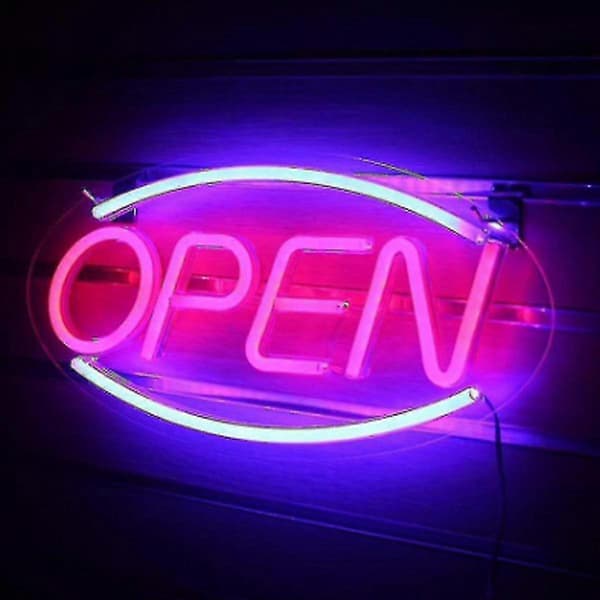 Neon Öppen Skylt För Butik