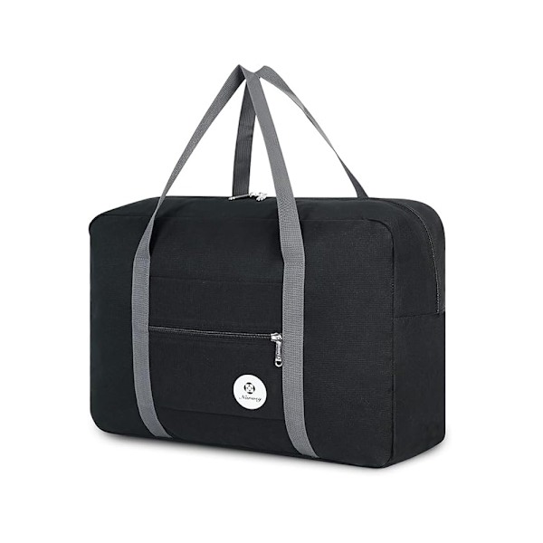 Til Spirit Airlines Personlige Ejendele Taske 18x14x9 Foldbar Rejsetaske Overnatning Håndbagage Taske til Kvinder og Mænd Black