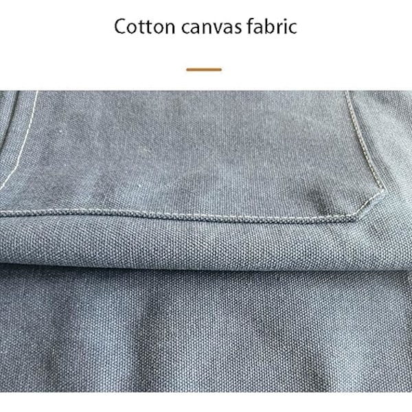 Canvas-esiliina, kestävä työesiliina taskuilla, vedenpitävä ja kulutusta kestävä työkaluesiliina puutarhaan, askartelupajaan ja autotalliin