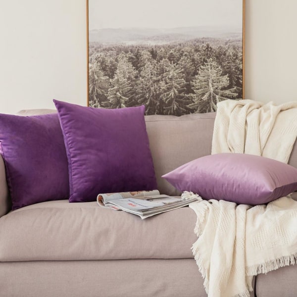 Kudde 45x45cm Kuddfodral för vardagsrum Soffa Sovrum Set om 2 för vardagen