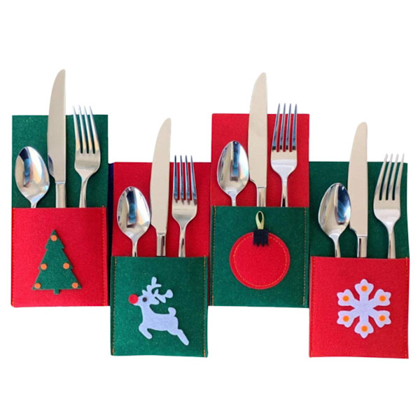 4 stk. julekostume bestikholder