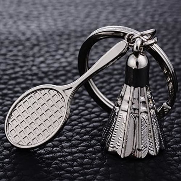 Badminton Nøglering Vedhæng Metal Nøglering, Jule-/Fødselsdags-/Valentinsdagsgave til Mænd og Kvinder - Badminton Badminton