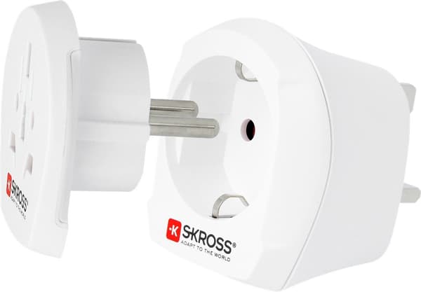 Adapter Combo Verden til Storbritannia White 107