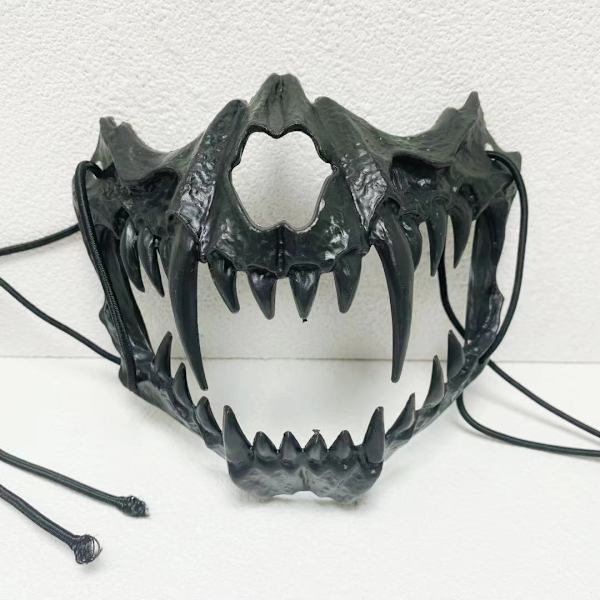 Halloween Mask Masquerade Rollspel Vargulv Mask Halv Ansikte Dödskalle Skräck Mask