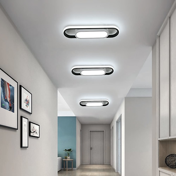 Moderne LED-taklampe, 24W 1800LM, Kaldt hvitt lys 6000K