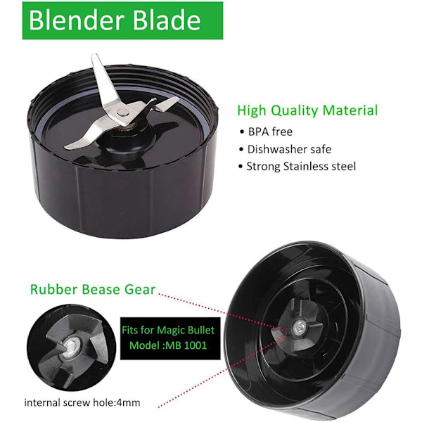 Blender Dele Udskiftning Juicer Base og Mixer Hastighedstilbehør til Farverige Magic Bullet Kopper