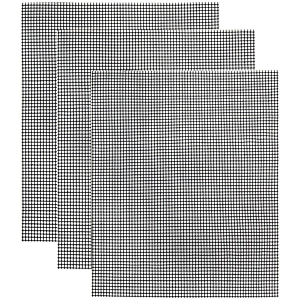 Grillnet/grillmad Non-stick Sort 3-pak