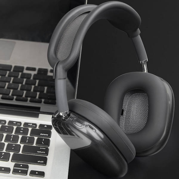 Skyddssats för AirPods Max, Huvudbandsöverdrag + TPU-fodralsskydd + Silikonöronkuddar, Svettbeständig Tillbehör, Lätt att Tvätta, Repskydd