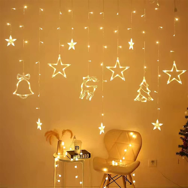 LED-julgransfönsterlampor, 3,5 meter inomhus ljusslingor